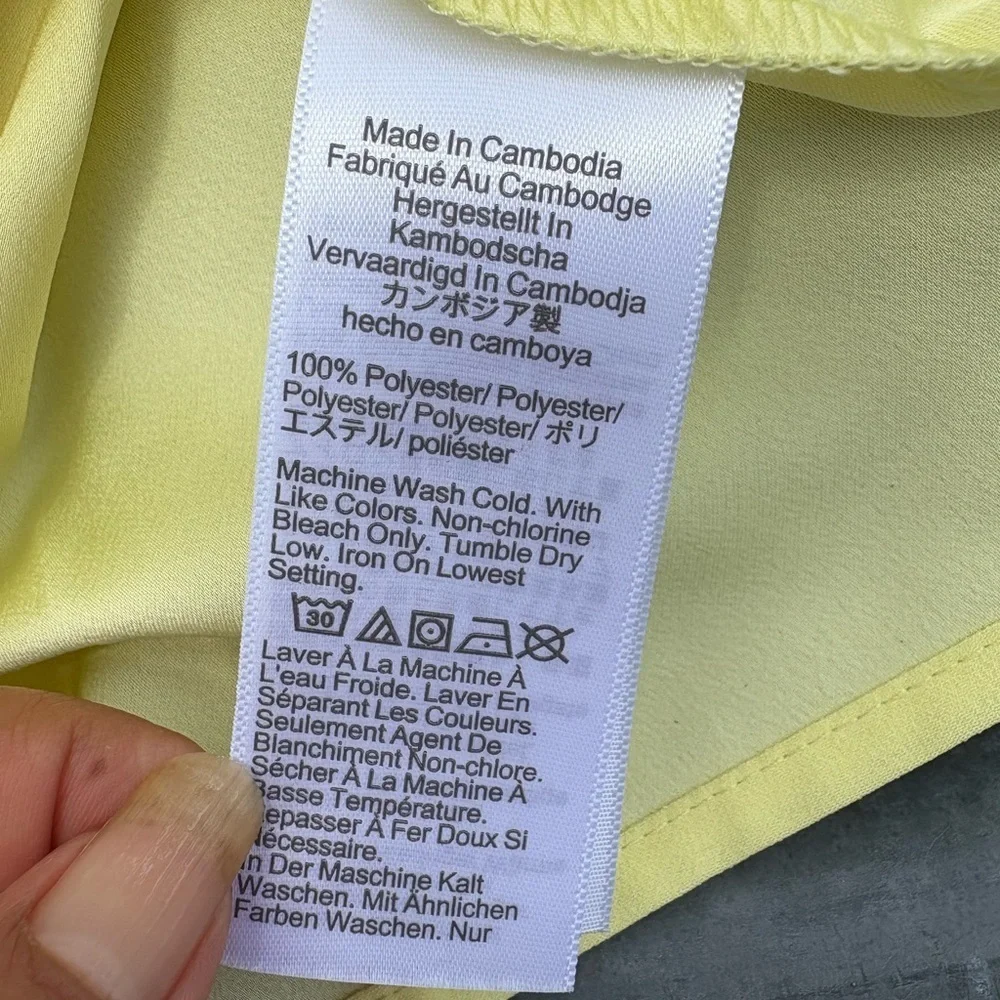 NWT J. Crew Yellow Sleeveless Tank Top